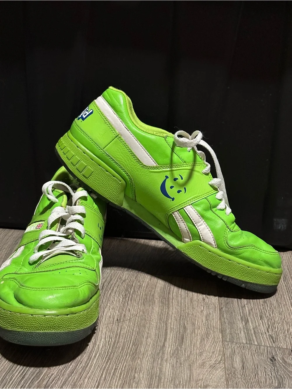 Reebok KOOL AIDNeon Green Low-Top Sneakers with White Details